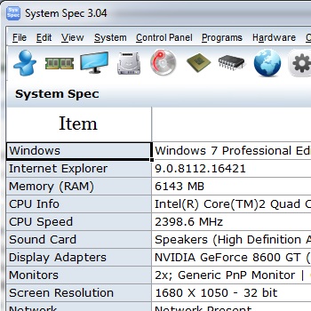 System Spec