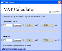 downloadable VAT calculator