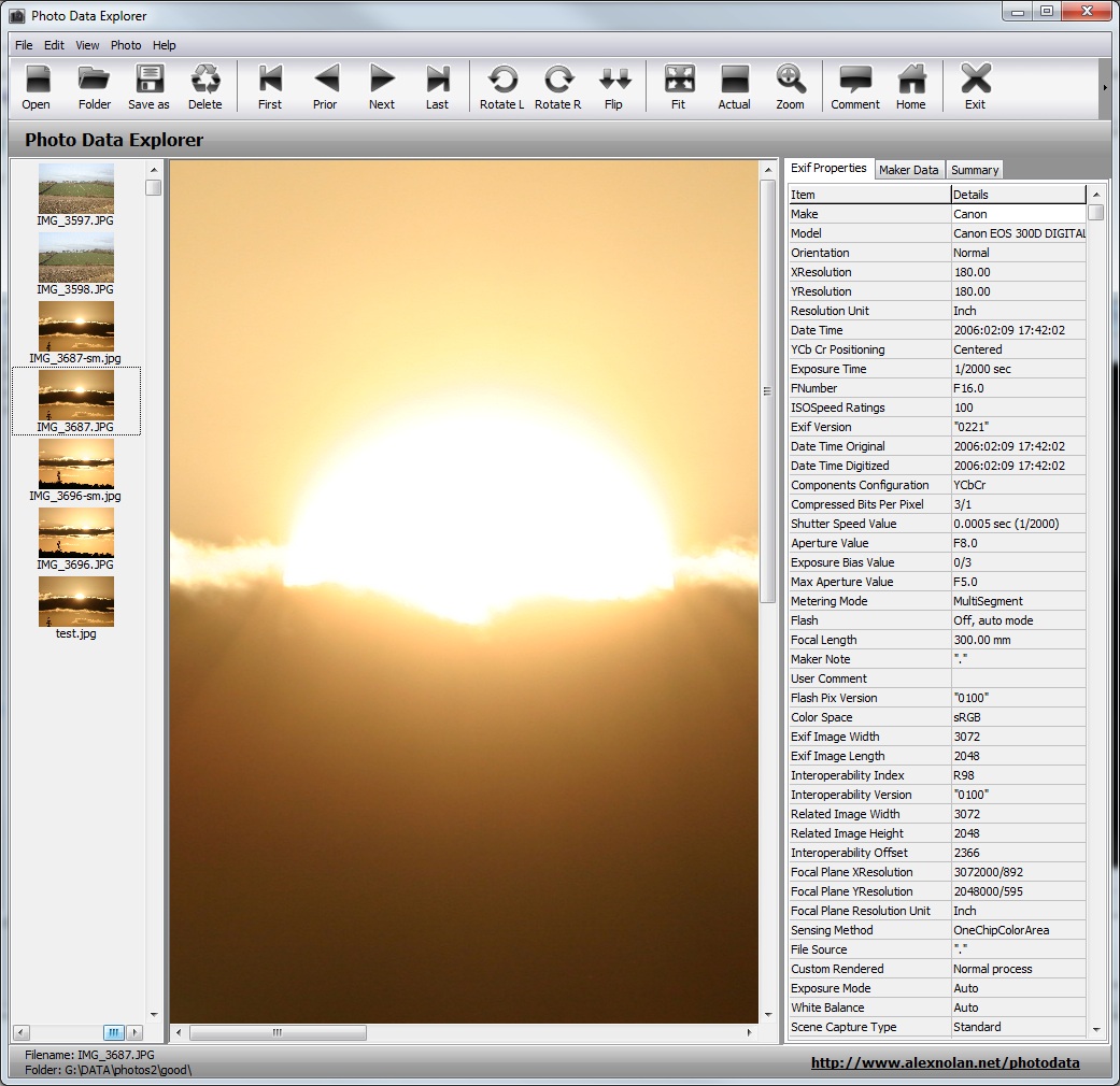 Photo Data Explorer 1.02 Beta full