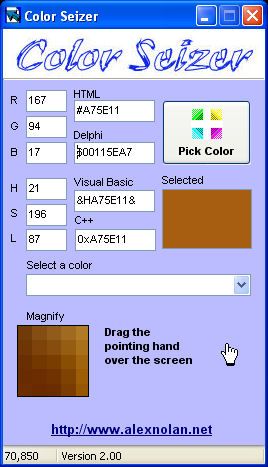 Color Seizer screenshot Color Seizer screenshot