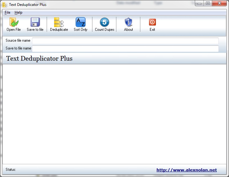 Text Deduplicator Plus - Screenshot